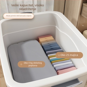 Velika kutija za skladištenje odjeće i igračaka, plastični organizator za dom, dimenzije 60×43×33 cm