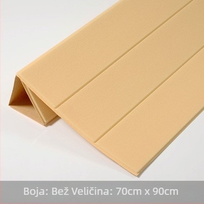 Samoljepljivi 3D penasti zidni naljepnica – vodootporna, XPE pjenasti materijal, prugasti uzorak, moderan minimalistički dekor za dnevni boravak, spavaću sobu, ured, kuhinju, kupaonu