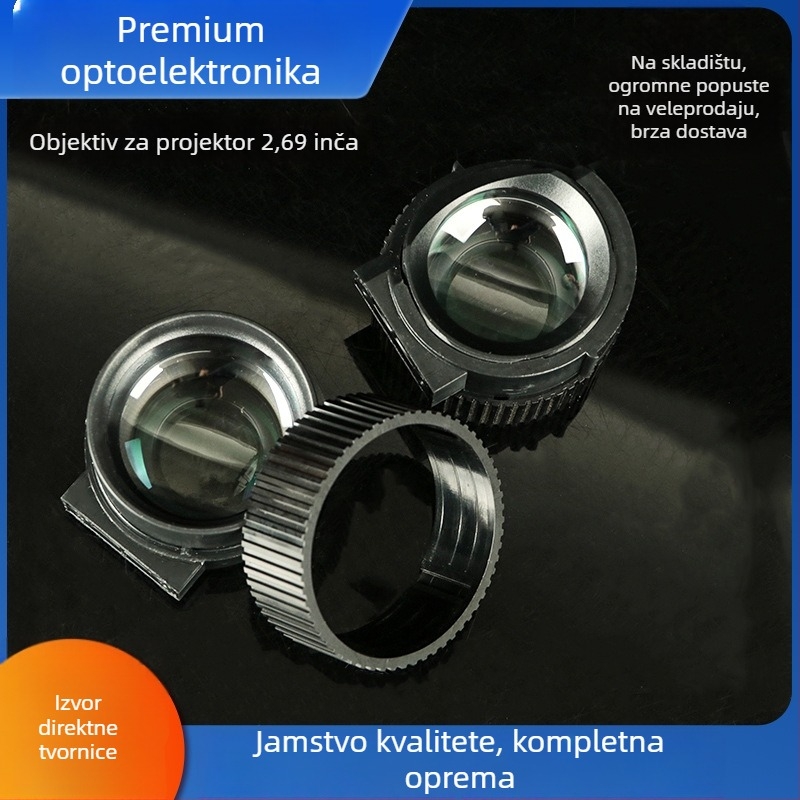 Projektorska leća, visoko precizna optička leća, HD leća, industrijska upotreba, ovlaštena privatna marka