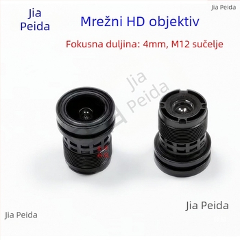 Industrijski objektiv za kamere, žarišna duljina 4 mm, infracrveno StarLight, M12 sučelje