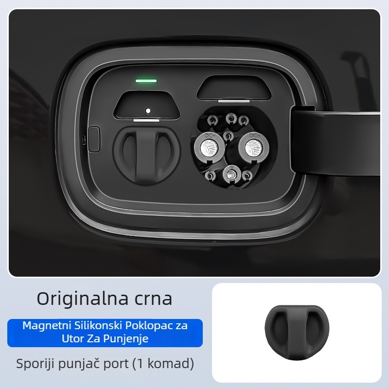 Zaštitni poklop priključka za punjenje električnih vozila — silikon, magnetsko zatvaranje, otporan na prašinu i vodu