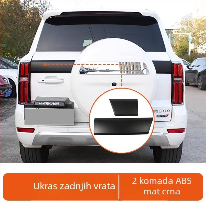 Kromirani komplet za ukras prozora i rešetke Tank 500 (2022–2026) – ABS materijal, automobilni model
