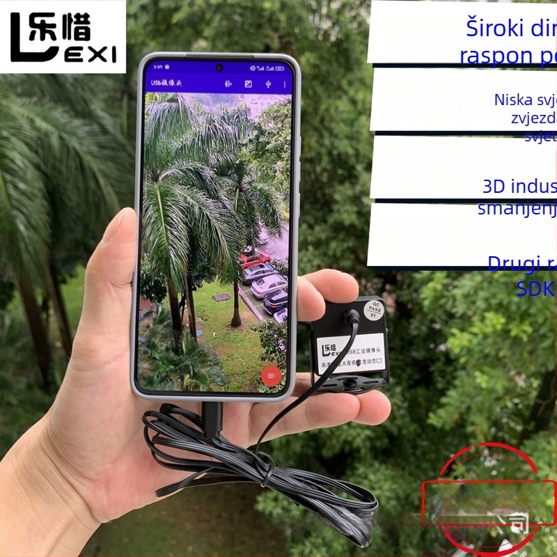 USB 2.0 HD industrijska kamera sa 2MP senzorom, Starlight za nisko osvjetljenje, 1080p 30fps, bez upravljačkog programa