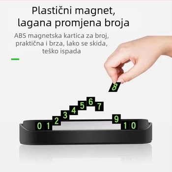 Plastični dekorativni element unutrašnjosti automobila – ukras za registarsku tablicu, model 5528, mogućnost prilagodbe uz logotip