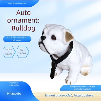 Dekorativni predmet za središnju konzolu automobila, u obliku psa, od smole, modernog stila, prilagodljiv, brend Multi-Mattel