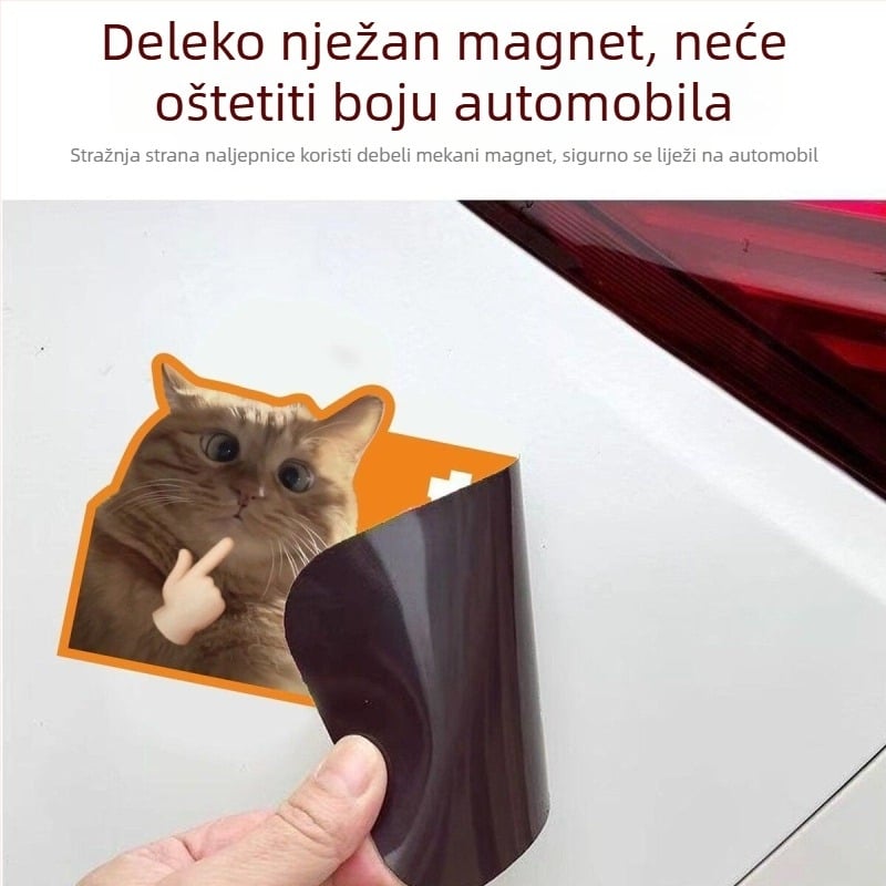 Naljepnice za karoseriju automobila s tekstnim uzorkom, plastični materijal, ugradnja vakuumskom čašicom, marka Extremely Sharp