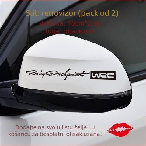 JI·II Naljepnica za karoseriju automobila s tekstnim uzorkom, samoljepljiva, prilagodljiva