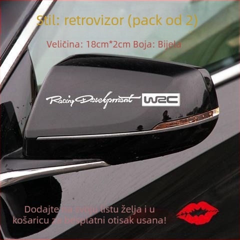 JI·II Naljepnica za karoseriju automobila s tekstnim uzorkom, samoljepljiva, prilagodljiva