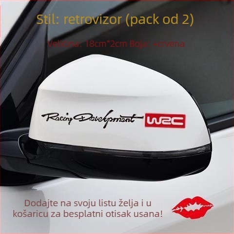 JI·II Naljepnica za karoseriju automobila s tekstnim uzorkom, samoljepljiva, prilagodljiva