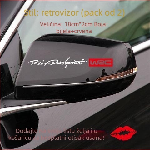 JI·II Naljepnica za karoseriju automobila s tekstnim uzorkom, samoljepljiva, prilagodljiva