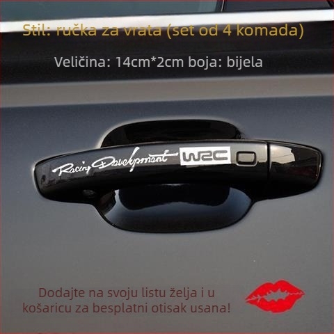 JI·II Naljepnica za karoseriju automobila s tekstnim uzorkom, samoljepljiva, prilagodljiva