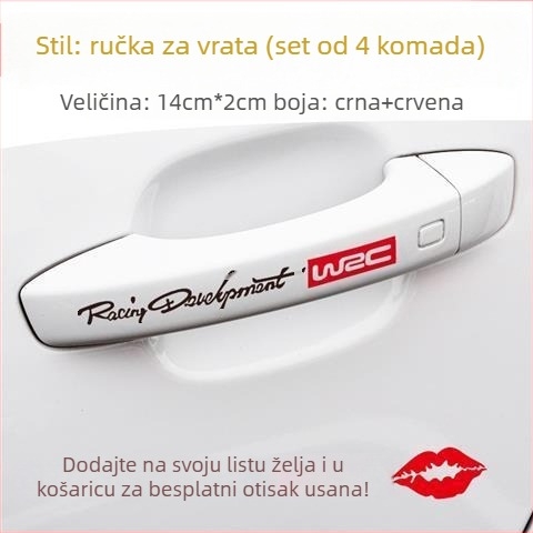 JI·II Naljepnica za karoseriju automobila s tekstnim uzorkom, samoljepljiva, prilagodljiva