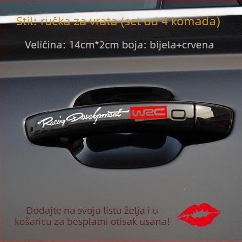 JI·II Naljepnica za karoseriju automobila s tekstnim uzorkom, samoljepljiva, prilagodljiva