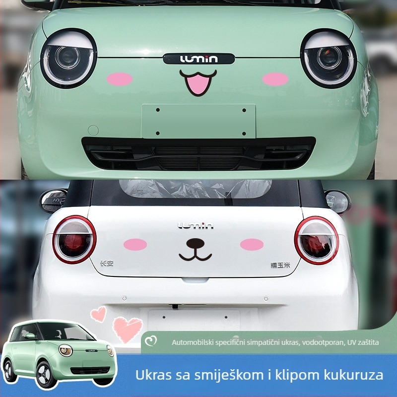Naljepnice za karoseriju automobila – samoljepljive, prilagodljive, uzorak ogrebotina, za četverokotačna električna vozila