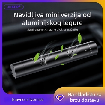 Držač aromaterapije za zrak u automobilu - aluminijska legura, limun miris, cvjetno-drveni miris, 25 g, klip za izdušni otvor
