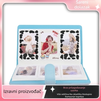 Polaroid DIY naljepnice set — model Medium general dessert cow pattern; PVC materijal; kreativne naljepnice; prilagođeni crteži; kompatibilno s Polaroidima, fotografijama, foto albumima, zaštitnim futrolama i torbama za kameru