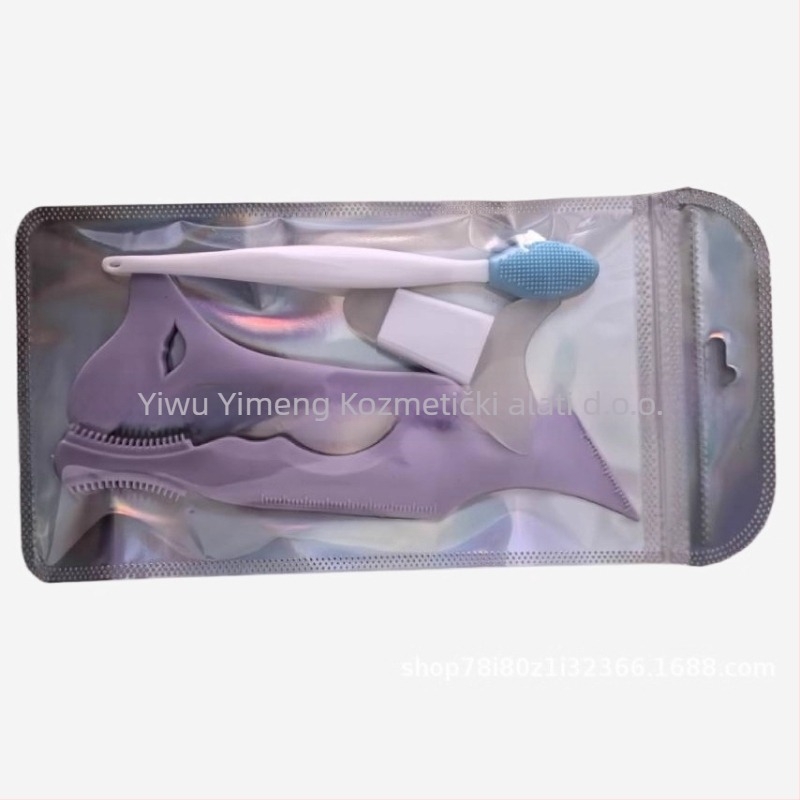 Ming Kou silikonizirani pomoćnik za šminkanje očiju – set za nanošenje ruža, tuša za oči, obrva i usana (3 godine trajanja)