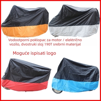 Zaštitna navlaka za motocikle i električna vozila - vodootporna, UV zaštita, tkanina 210T Oxford, univerzalna prilagodba, težina 0,5 kg