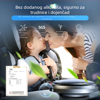 Automobilska aromaterapija – čvrsti balzam s metalnom bazom, 10–20 ml, miris musk chypre, isparavanje 61–90 dana, postavljanje: tip sjedala