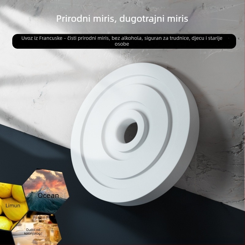 Automobilska aromaterapija – čvrsti balzam s metalnom bazom, 10–20 ml, miris musk chypre, isparavanje 61–90 dana, postavljanje: tip sjedala