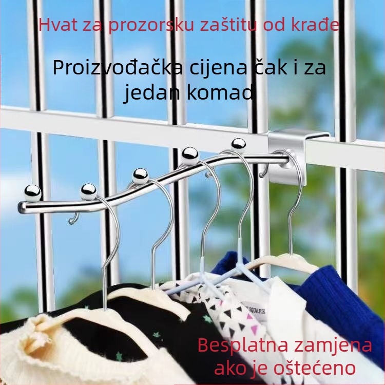 Željezna obična kuka – kuka za odlaganje odjeće uz krevet s policom za skladištenje, jednostruka kuka, moderni minimalistički stil