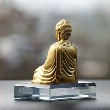 Auto Buddha ukras za središnju konzolu – legura, Buddha stil, otisnuto logo, Fulian Pavilion branda, prilagodljivo, praktično
