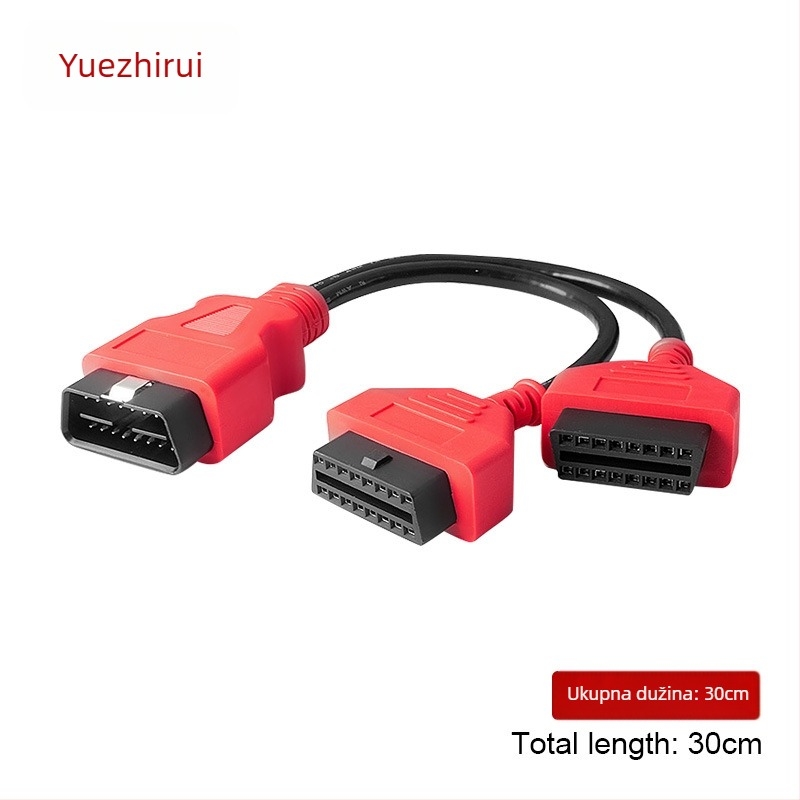 OBD2 kabel – adapter One-to-Two, proširenje OBD, model Obd2 cable, detektor automobilskog računala, prilagodljiv, bez uvoza