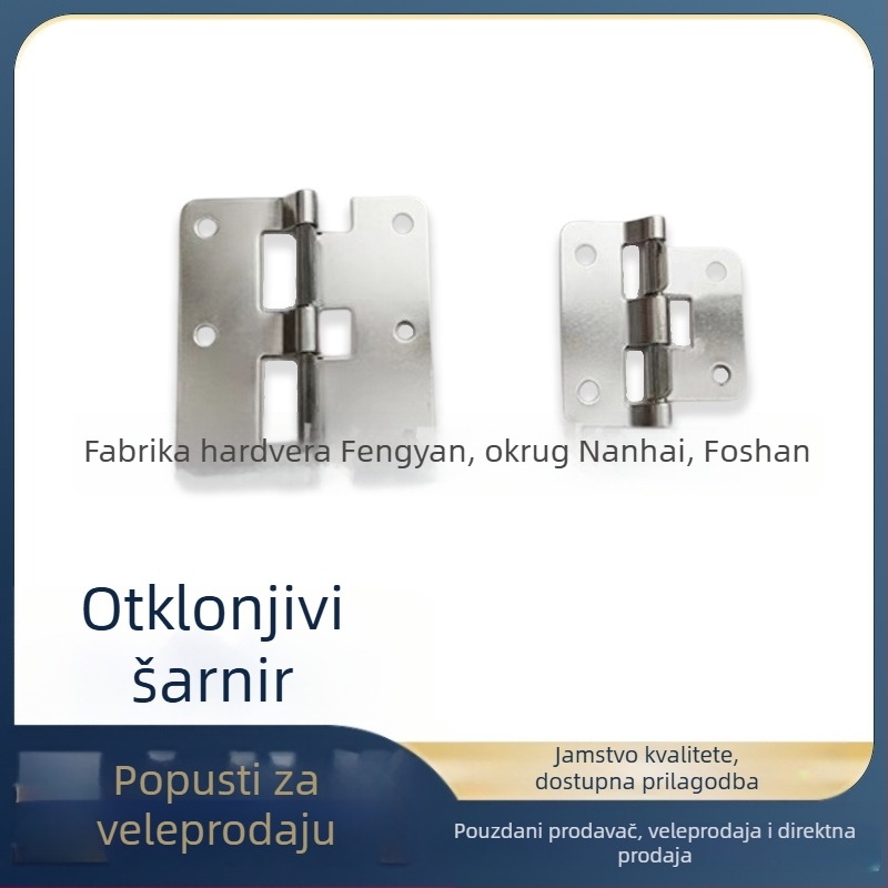 Odvojiva šarka za flight case, šasiju i mikser — male veličine, hardverska dodatna oprema za prtljagu