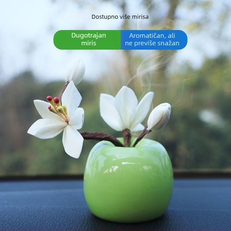 Keramički aromaterapijski ukras za unutrašnjost automobila, moderan stil, voćni izgled