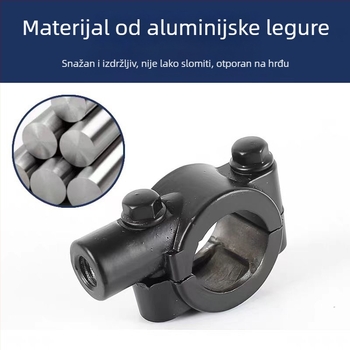 Držač retrovizora od aluminijske legure s navojem 1,25 za motocikle i skutere