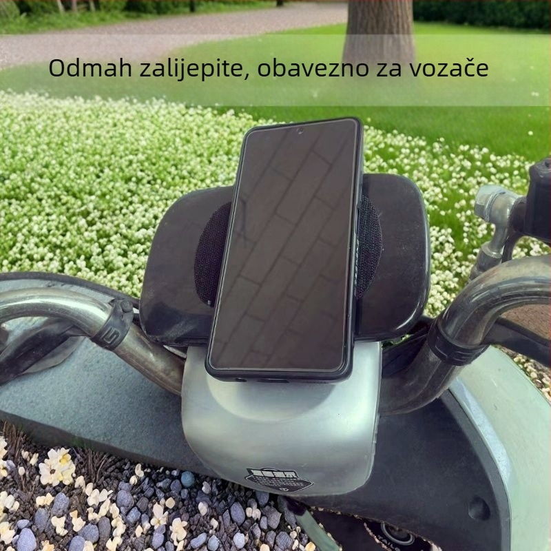 Držač za telefon za ploču automobila - ljepljiva montaža, univerzalni, bez baterije