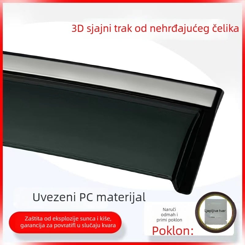 Volvo XC90 zaštitnici prozora – Yin Shu Xiao PC, 4 kom., ugradnja ljepilom, kompatibilno s godinama 2002-2015+