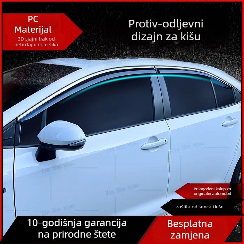 Volvo XC90 zaštitnici prozora – Yin Shu Xiao PC, 4 kom., ugradnja ljepilom, kompatibilno s godinama 2002-2015+