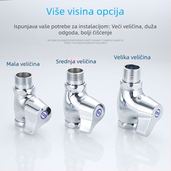 Brzo otvarajući splakivač za squat WC, izlaz 1 inč, 15 s ispiranja, bakreni materijal, bez električne struje