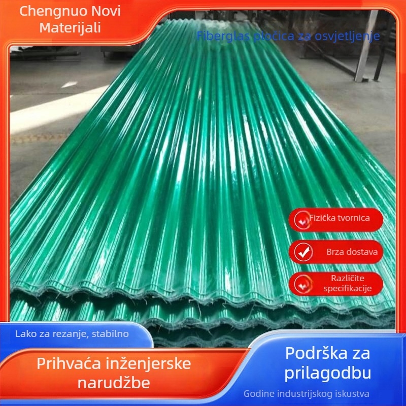 Prozirni plastični vanjski panel za osvjetljenje s teksturom vodnih valova, izolacija, zaštita od kiše na balkonu