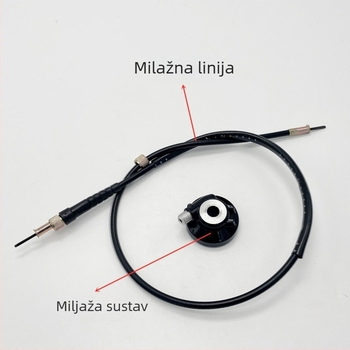 Set zupčanika za instrument ploču Yamaha Zy125: zupčasti mjerač brzine i odometra