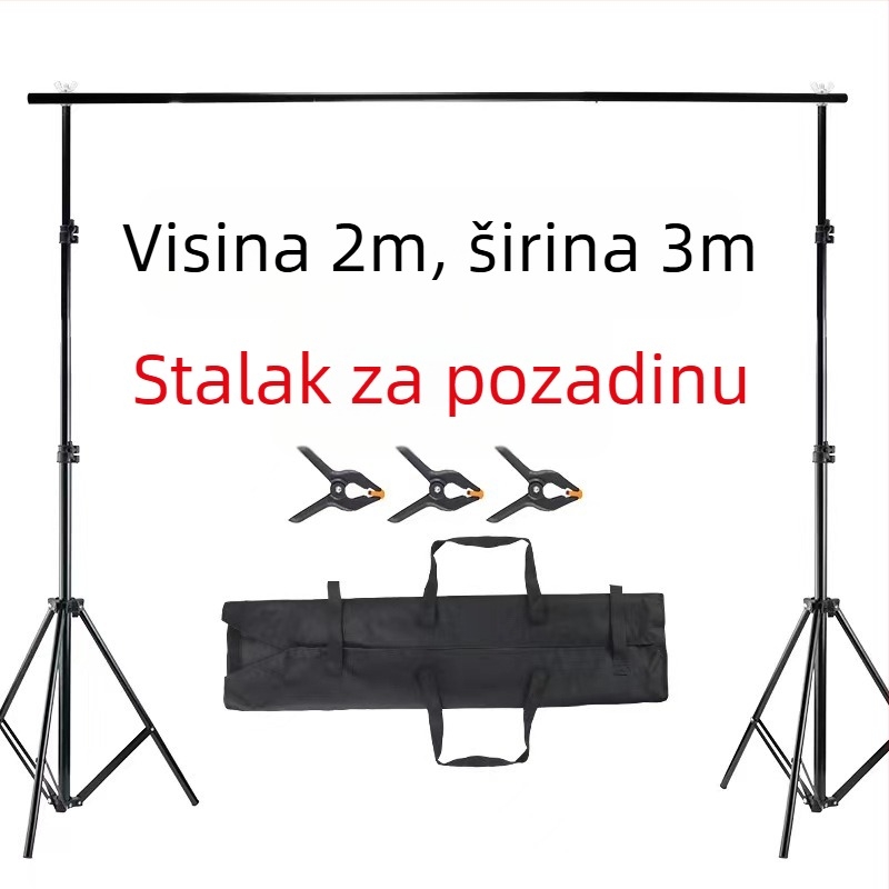 Pozadinski nosač – Metalni (Brand JS; Za fotografiranje odjeće)