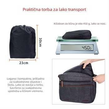 Dječja kišna navlaka za stražnje sjedalo bicikla – vodootporna, kapacitet 50, unisex