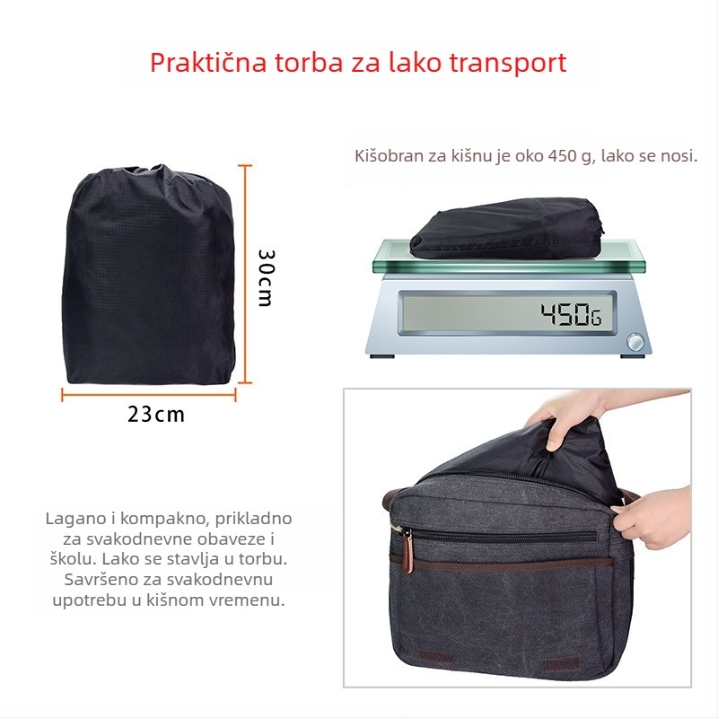 Dječja kišna navlaka za stražnje sjedalo bicikla – vodootporna, kapacitet 50, unisex