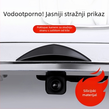Silikonski univerzalni pokrov kiše za stražnju kameru vozila s otiskom logotipa