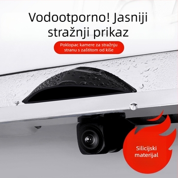 Silikonski univerzalni pokrov kiše za stražnju kameru vozila s otiskom logotipa