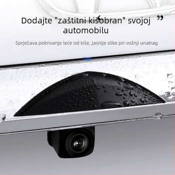 Silikonski univerzalni pokrov kiše za stražnju kameru vozila s otiskom logotipa