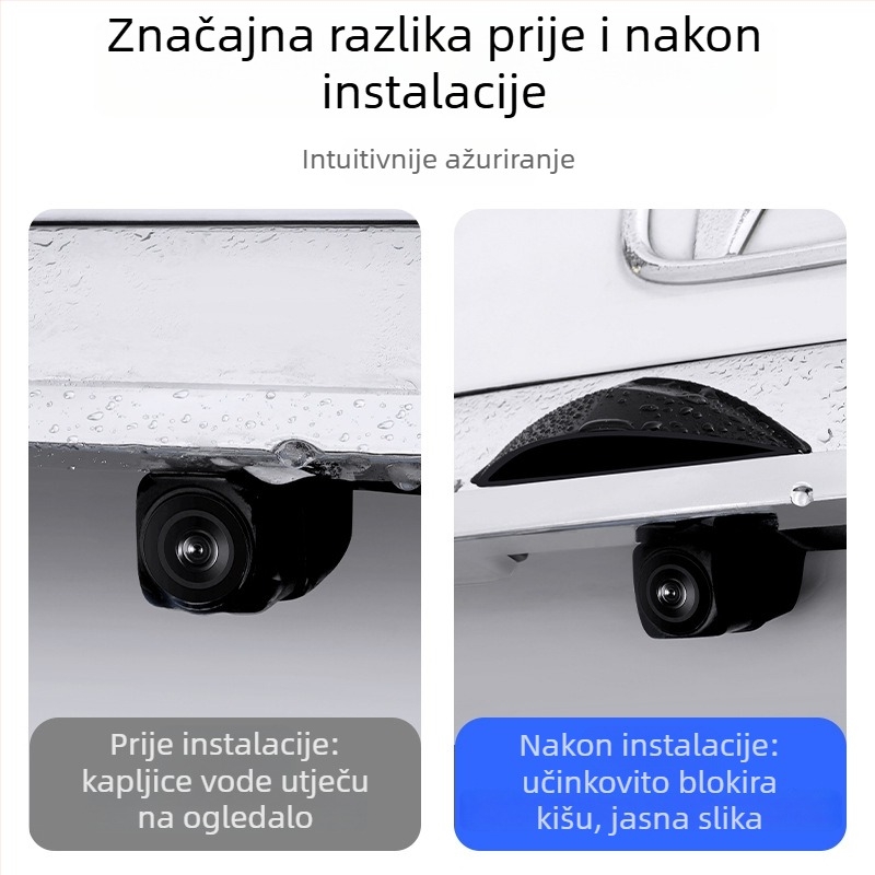 Silikonski univerzalni pokrov kiše za stražnju kameru vozila s otiskom logotipa