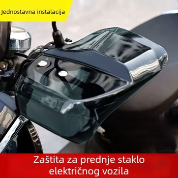 Zaštita za ruke električnog vozila s vjetrobranskim staklom, produženjem upravljača, vodootpornim rukavicama i zaštitom od sunca