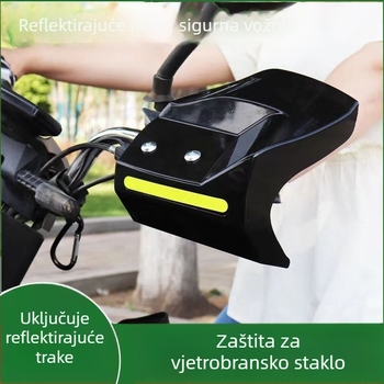 Zaštita za ruke električnog vozila s vjetrobranskim staklom, produženjem upravljača, vodootpornim rukavicama i zaštitom od sunca