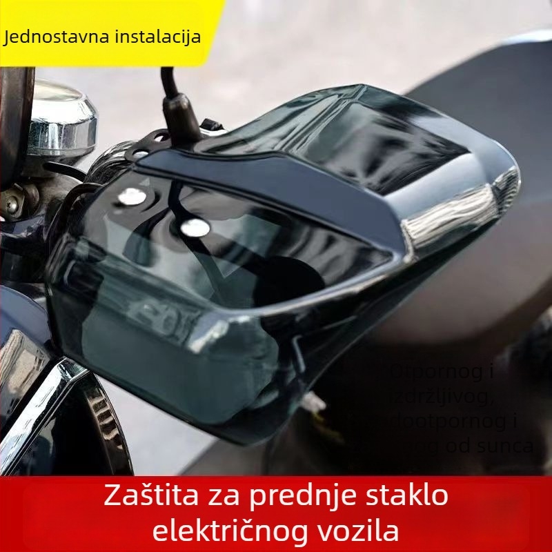 Zaštita za ruke električnog vozila s vjetrobranskim staklom, produženjem upravljača, vodootpornim rukavicama i zaštitom od sunca