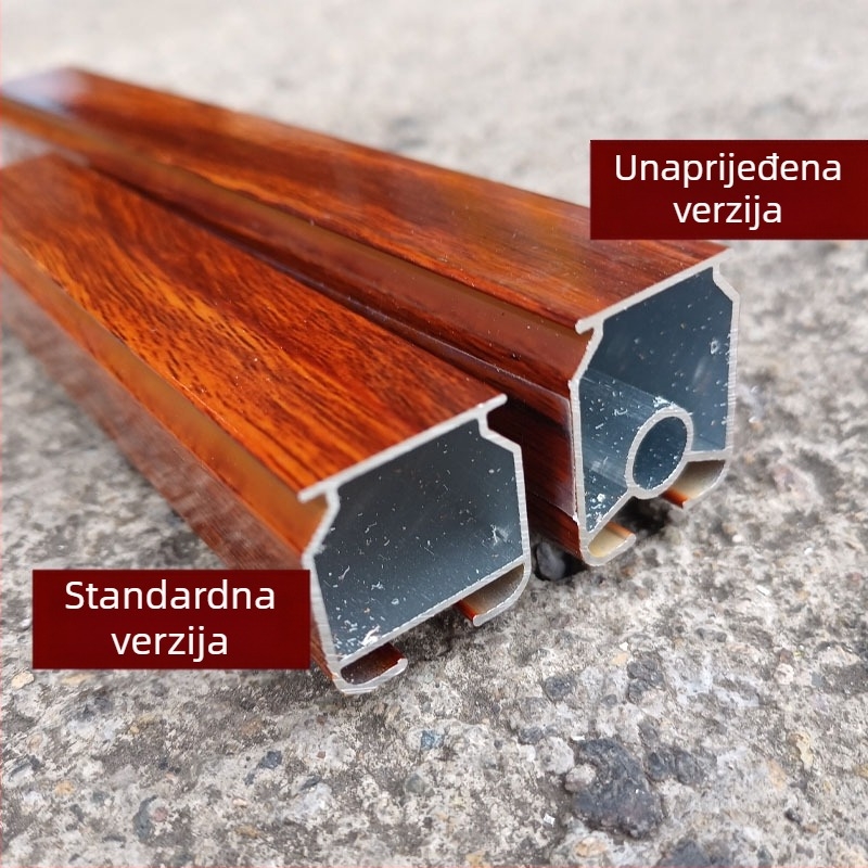 Šipka za beaded zavjese - bez bušenja, teleskopska aluminijska šipka za rimske zavjese uz montažni pribor