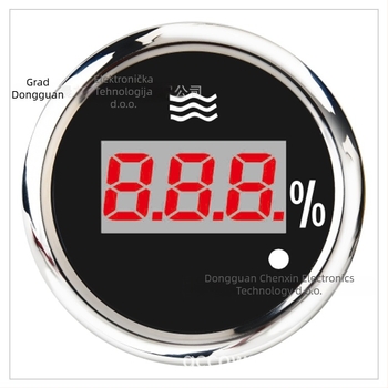 CXIN CX6035 LED mjerni indikator razine vode s inteligentnim alarmom, 12/24V, 316 nehrđajući čelik, za brodove