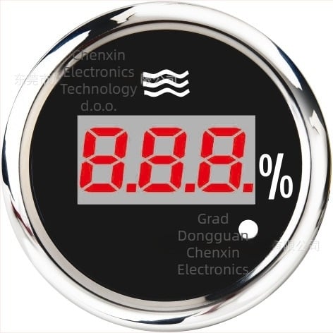 CXIN CX6035 LED mjerni indikator razine vode s inteligentnim alarmom, 12/24V, 316 nehrđajući čelik, za brodove