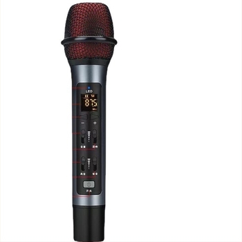 A6 karaoke mikrofon za auto/telefon, Bluetooth, ugrađena 1000mAh baterija, frekvencijski raspon 100Hz-20kHz, SNR ≥95dB, 5W, za live streaming i snimanje